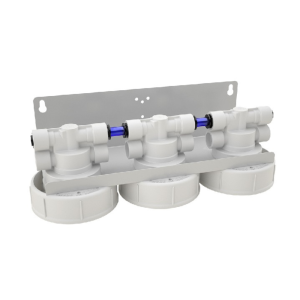 Cabeçote PROFINE® Triplo + Suporte Parede * 3/8" in/out