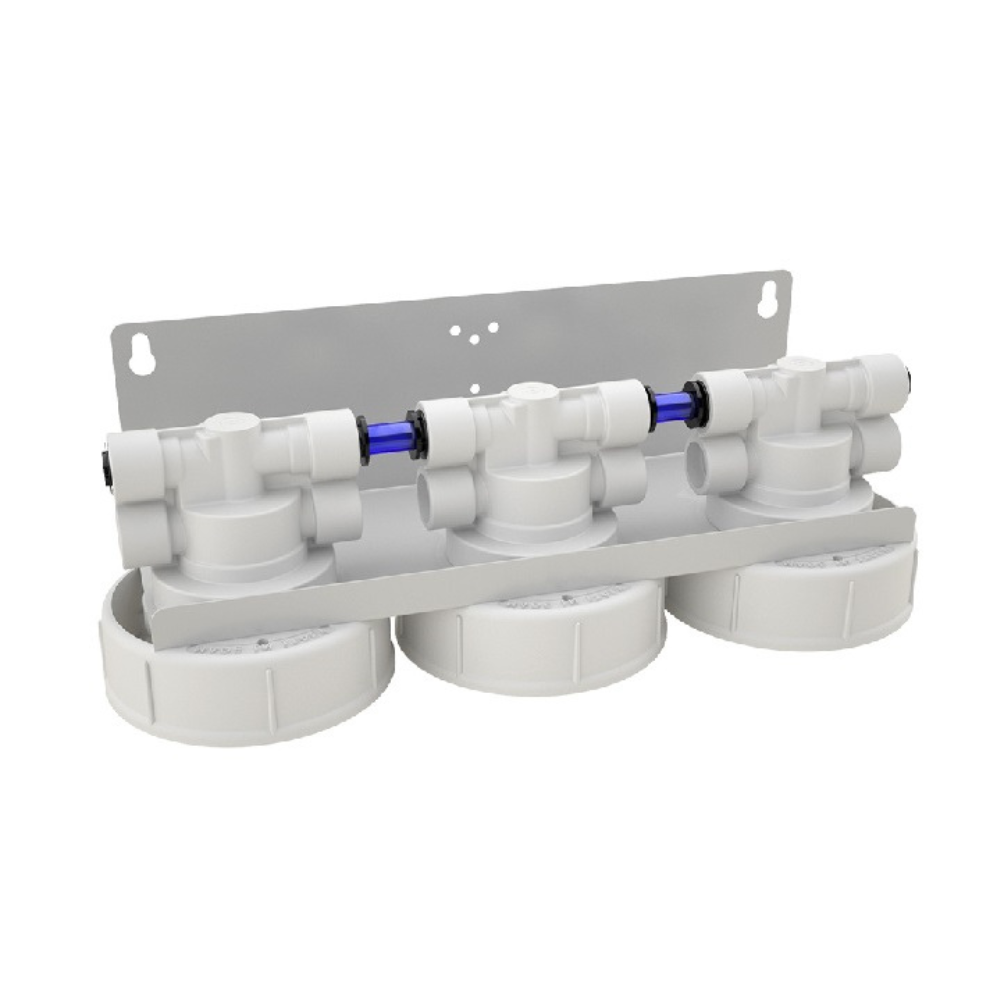 Cabeçote PROFINE® Triplo + Suporte Parede * 3/8" in/out