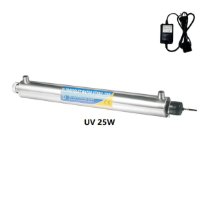 SISTEMA U.V. EM INOX 4 PINOS 25W 1/2" * 1250 L/h