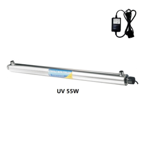 SISTEMA U.V. EM INOX 4 PINOS 55W 3/4" * 2500 L/h