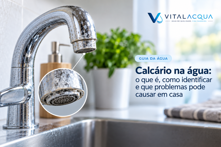 Calcário na água: o que é, como identificar e que problemas pode causar em casa