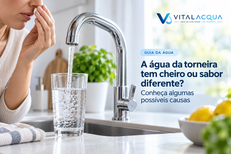 A água da torneira tem cheiro ou sabor diferente? Conheça algumas possíveis causas
