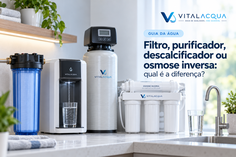 Filtro, purificador, descalcificador ou osmose inversa: qual é a diferença?