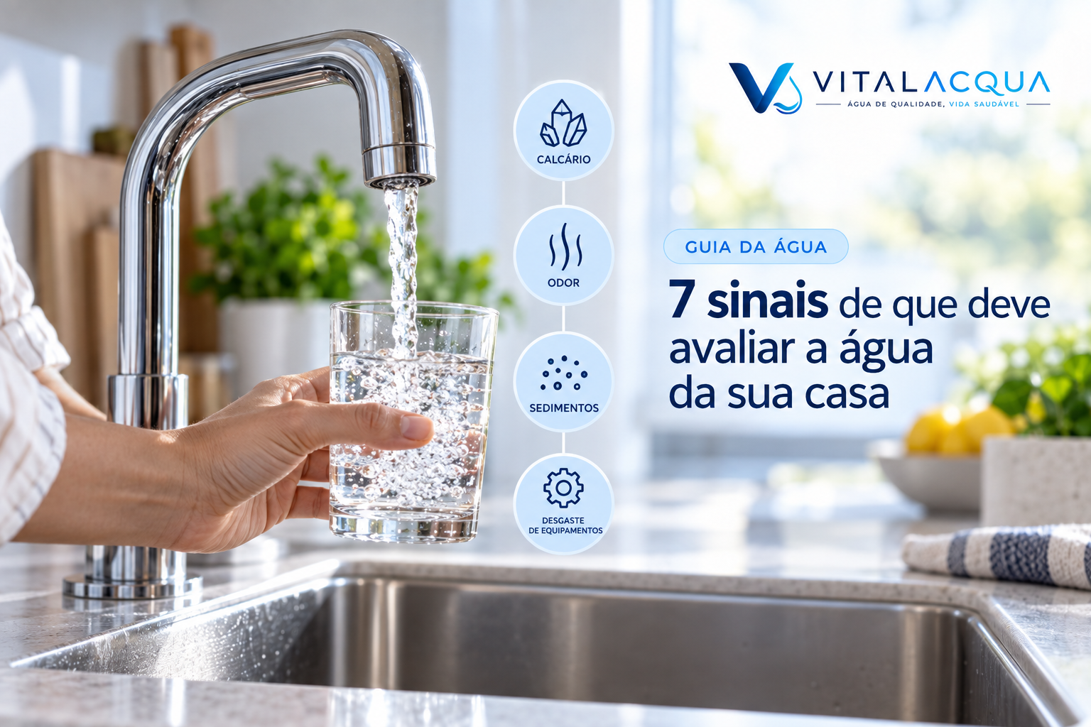 7 sinais de que deve avaliar a água da sua casa