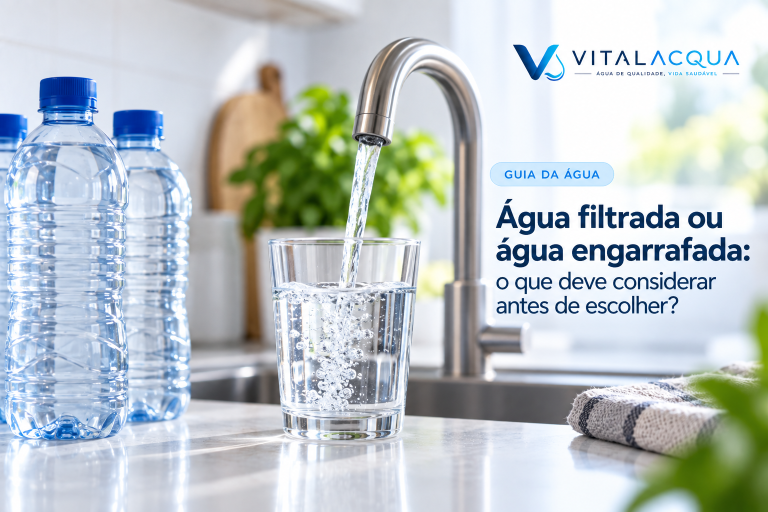Água filtrada ou água engarrafada: o que deve considerar antes de escolher?